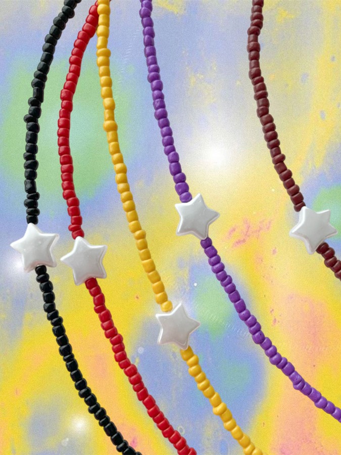 One star beads necklace